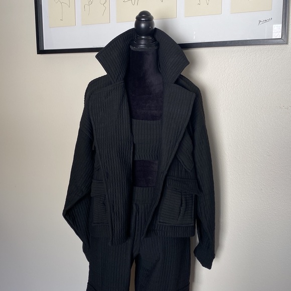 Black fashion sweat suit 3 piece - Picture 5 of 12